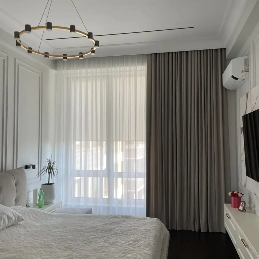 Bedroom blackout window drapes elegant design