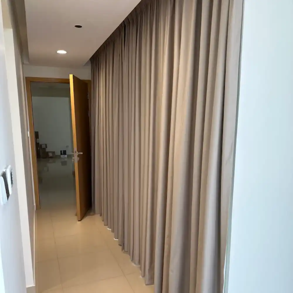 Bedroom window treatment project Dubai