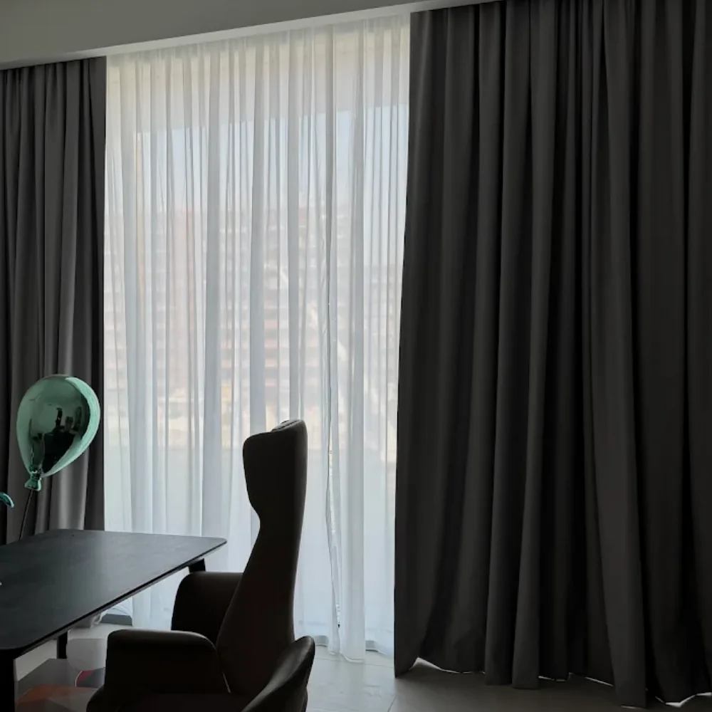 Blackout window treatment Dubai project