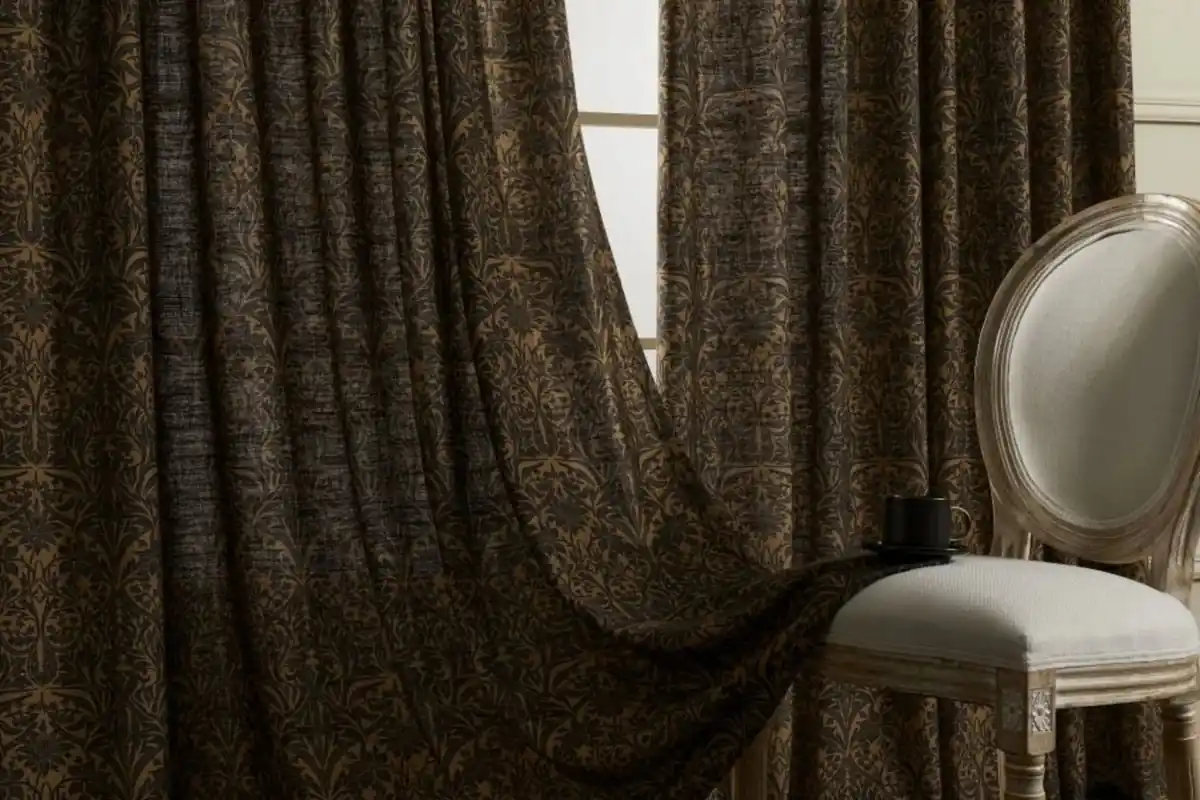Boho damask striped curtains modern design