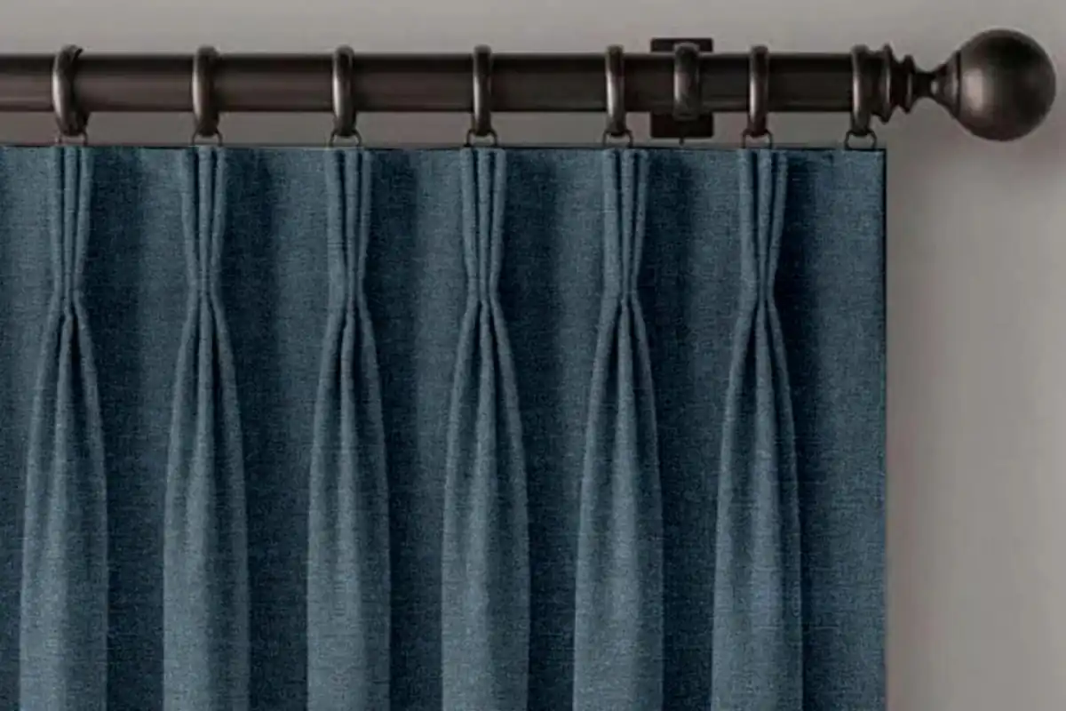 Classic pencil pleat curtains traditional design Dubai