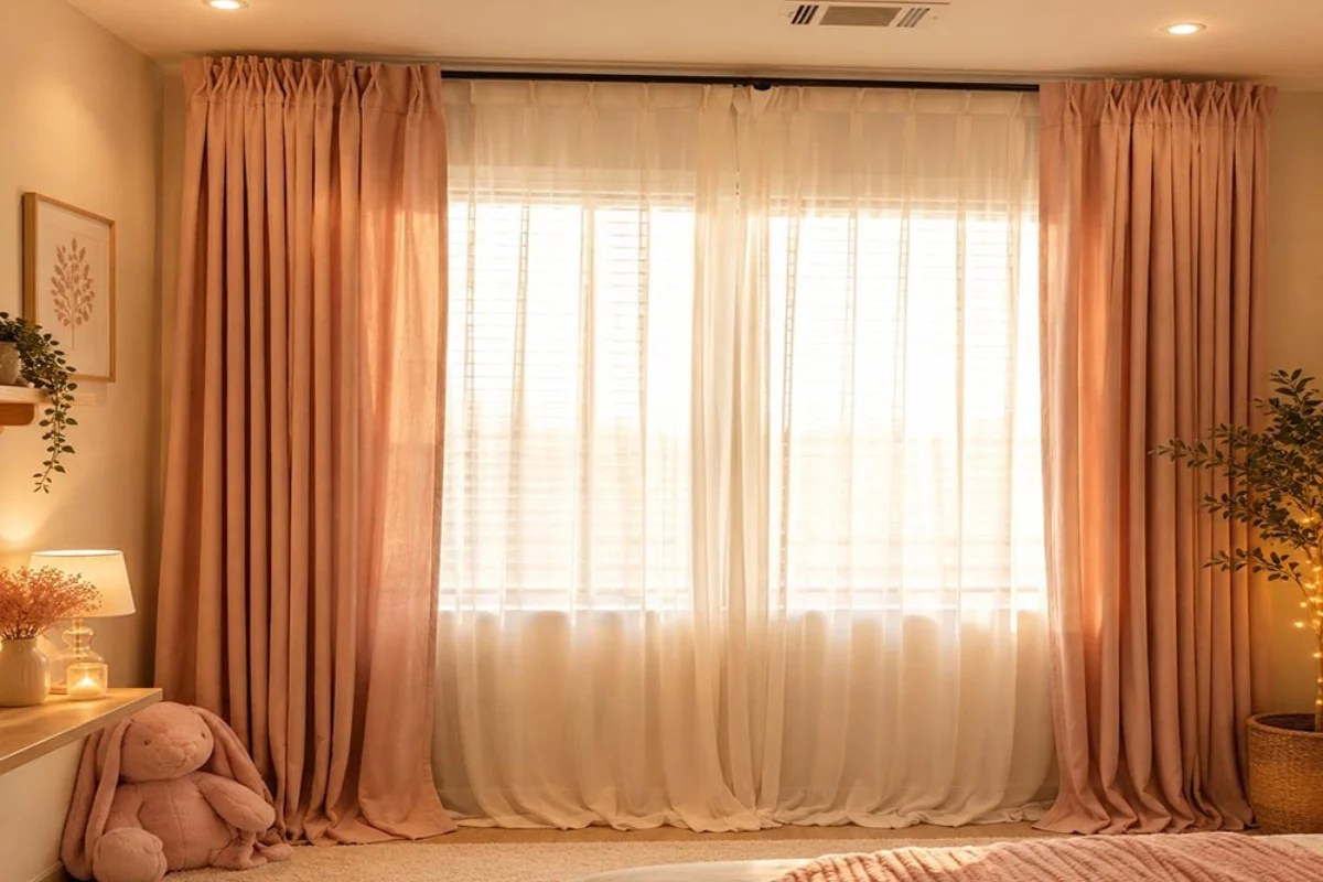 Elegant sheer curtains stylish design Dubai