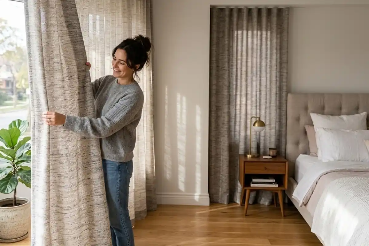 Elegant blackout bedroom curtain style design
