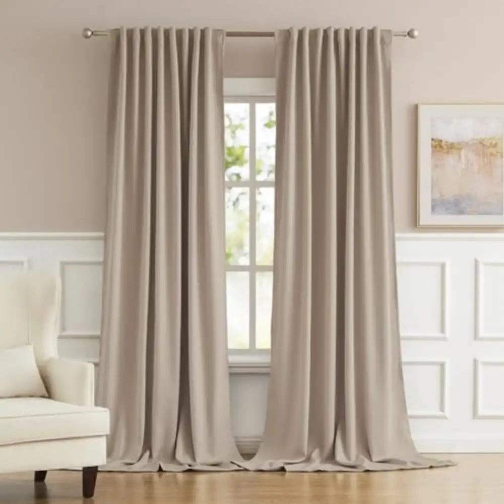Luxury microfiber blackout curtains sale design