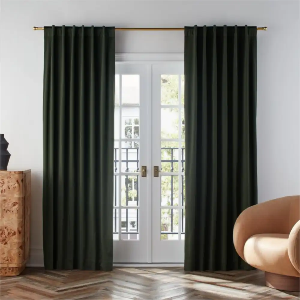 Luxury sateen blackout curtains sale design