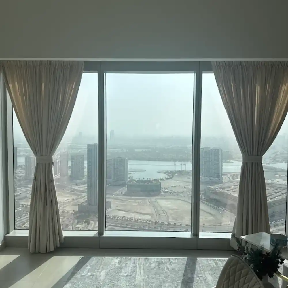 Modern window treatment project completed Dubai