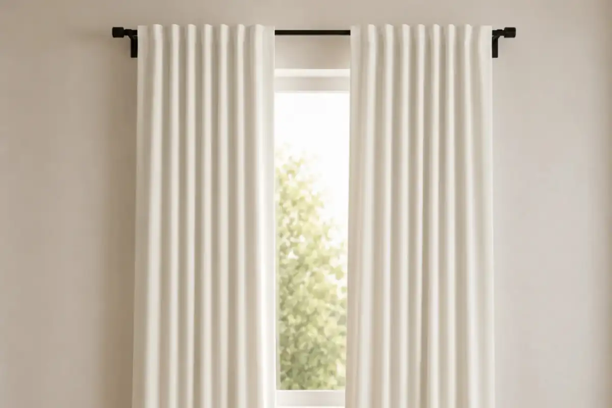 Modern eyelet curtains elegant design Dubai