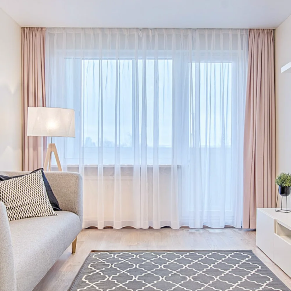 Office sheer curtain project completed Dubai