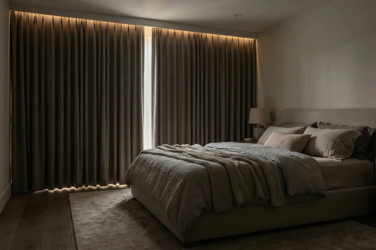 Perfect curtain choice make room dark