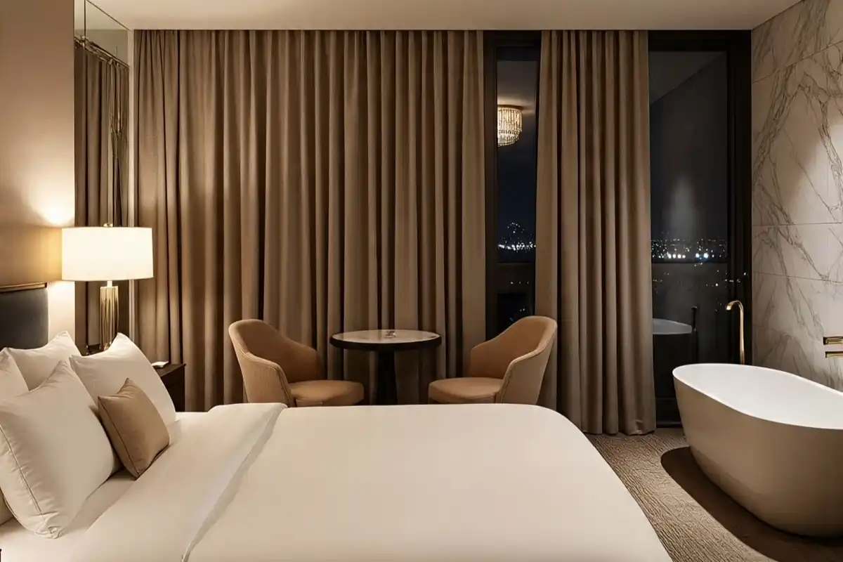 Premium hotel window curtains luxury Dubai