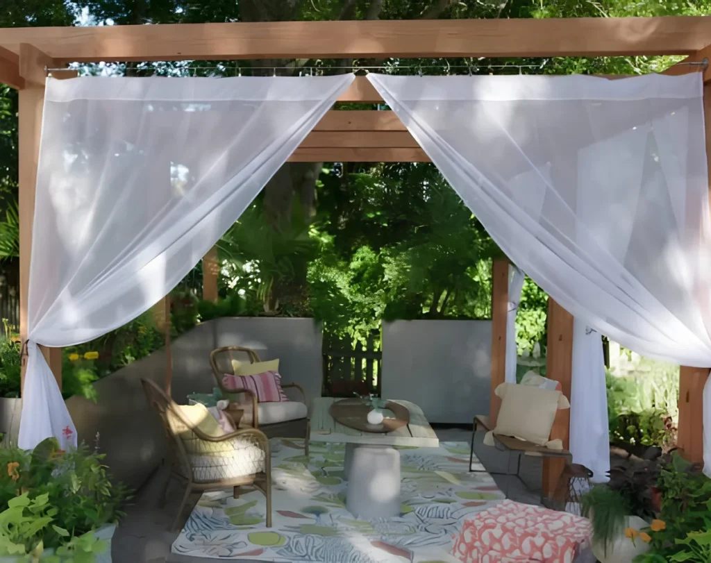 Sheer curtains for patio outdoor Dubai