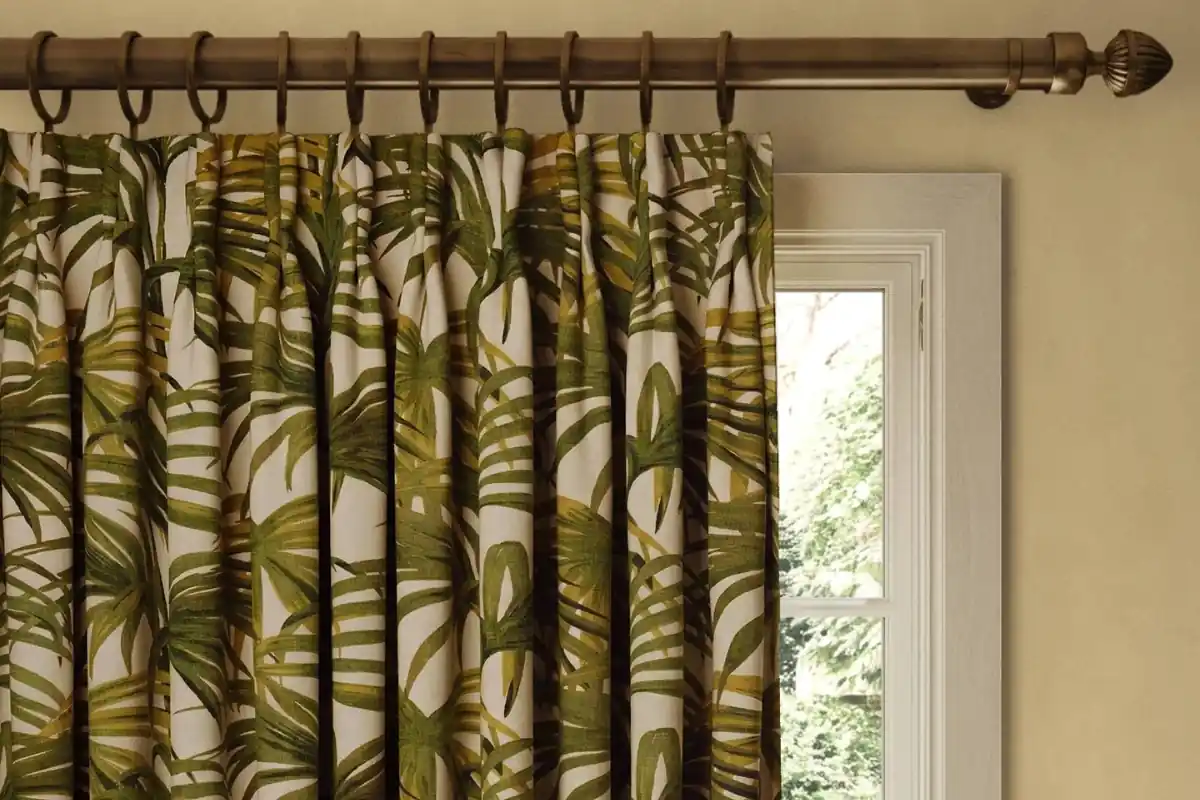 Washed cotton linen curtains natural fabric