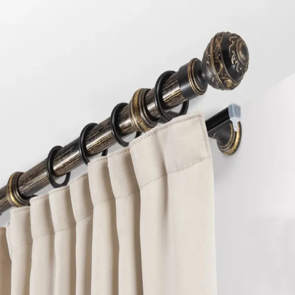 Antique bronze curtain rods Dubai design
