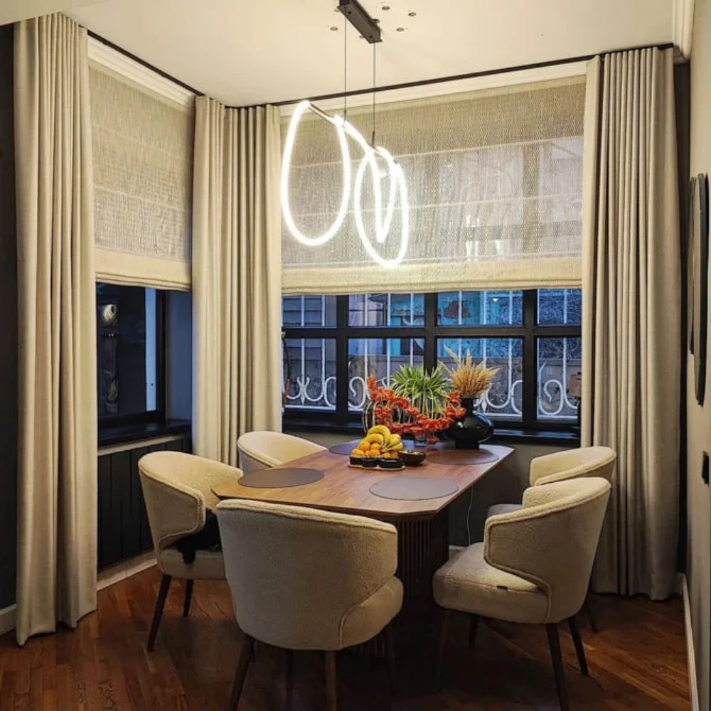 Apartment eyelet curtain project completed Dubai
