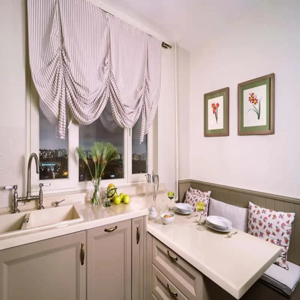Apartment kitchen curtain project Dubai