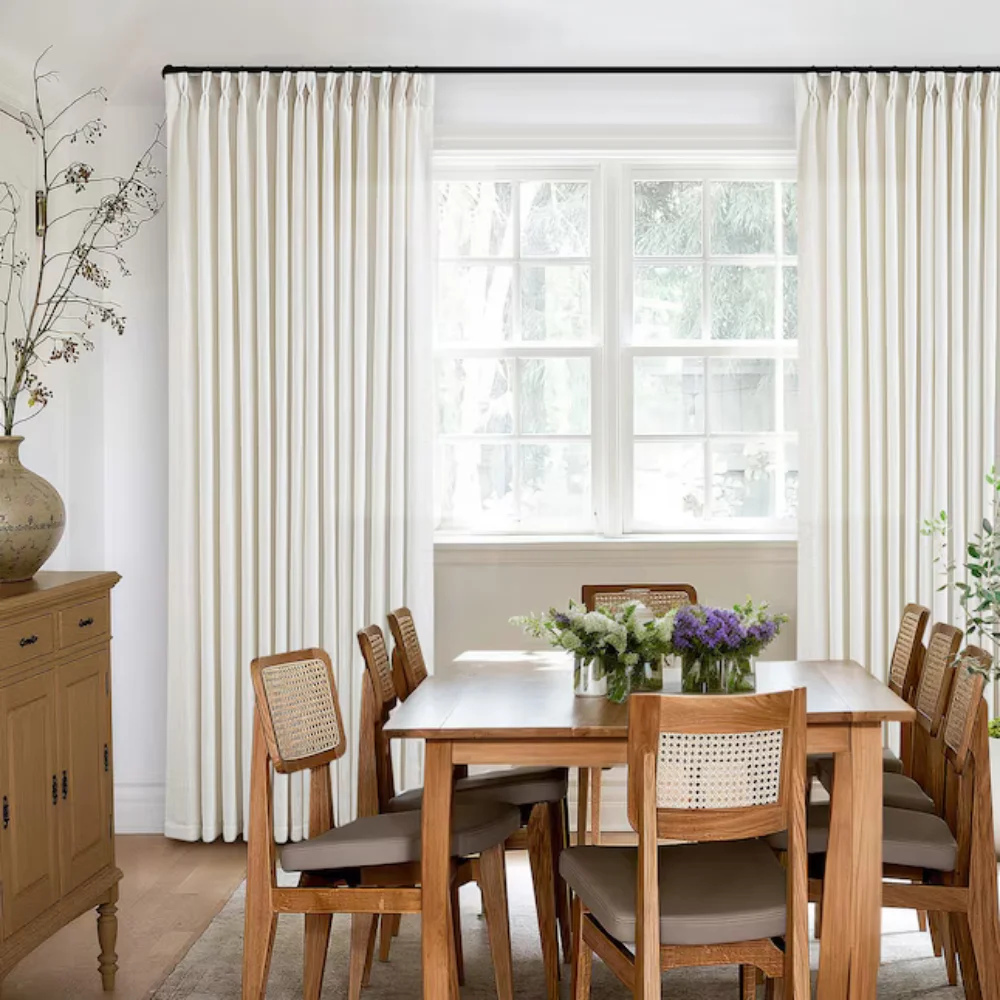 Apartment pinch pleat curtains project Dubai
