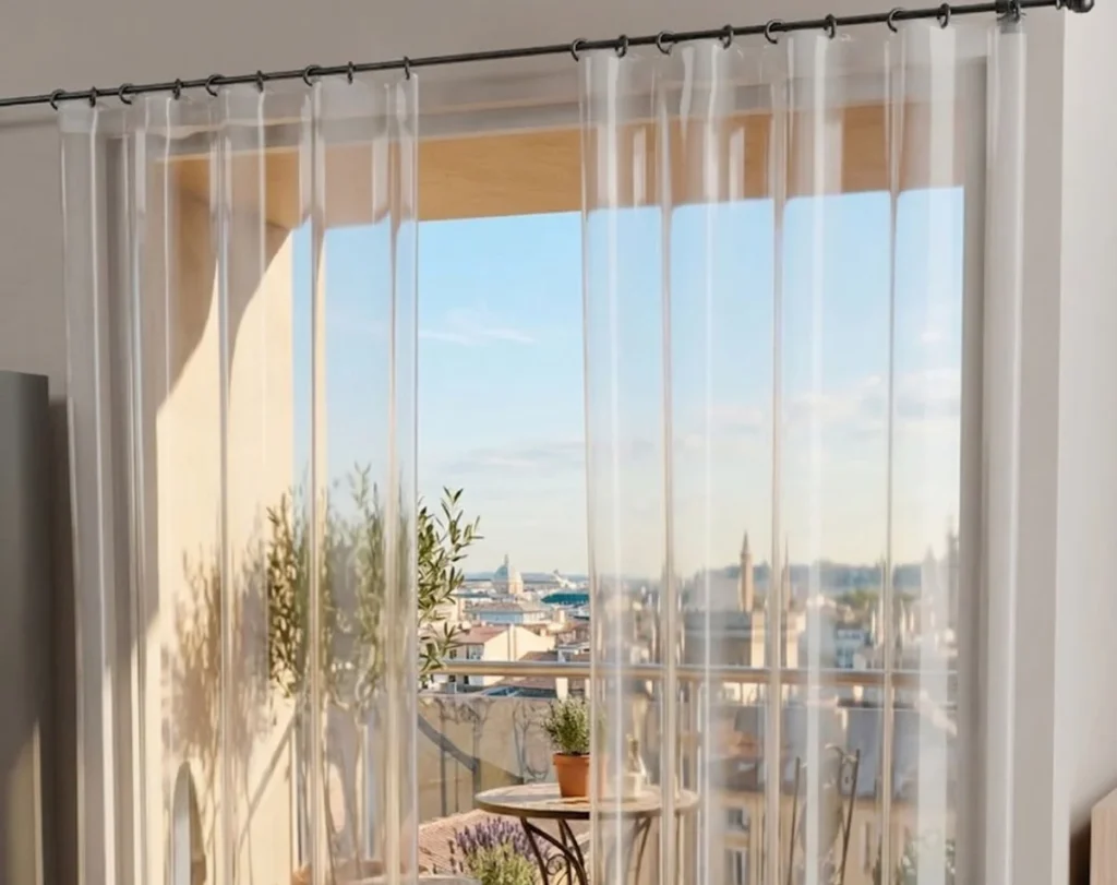 Balcony PVC curtains outdoor Dubai design