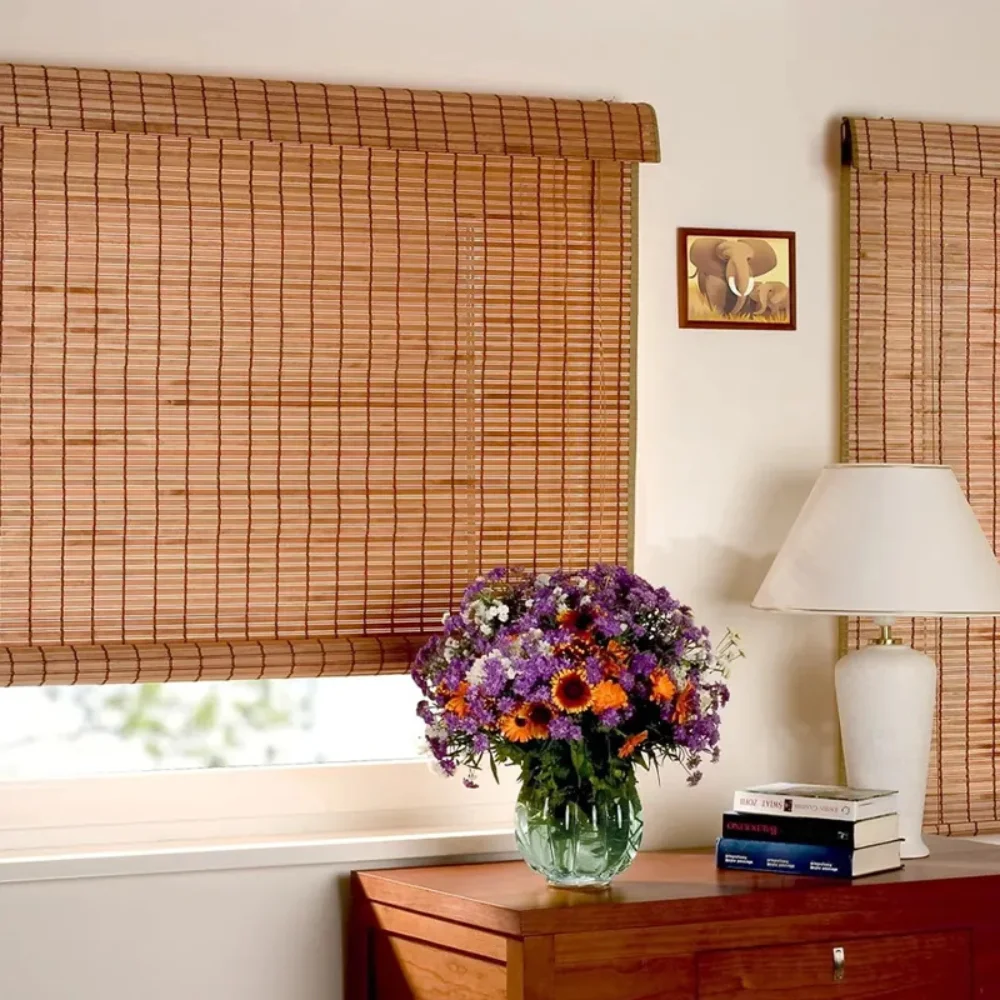 Bedroom bamboo blinds project Dubai