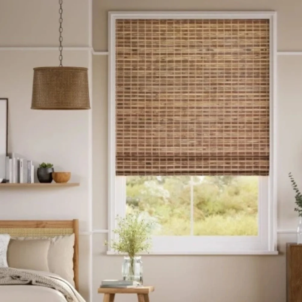 Bamboo blinds installation project Dubai