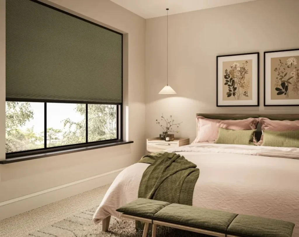 Bedroom blinds elegant design Dubai