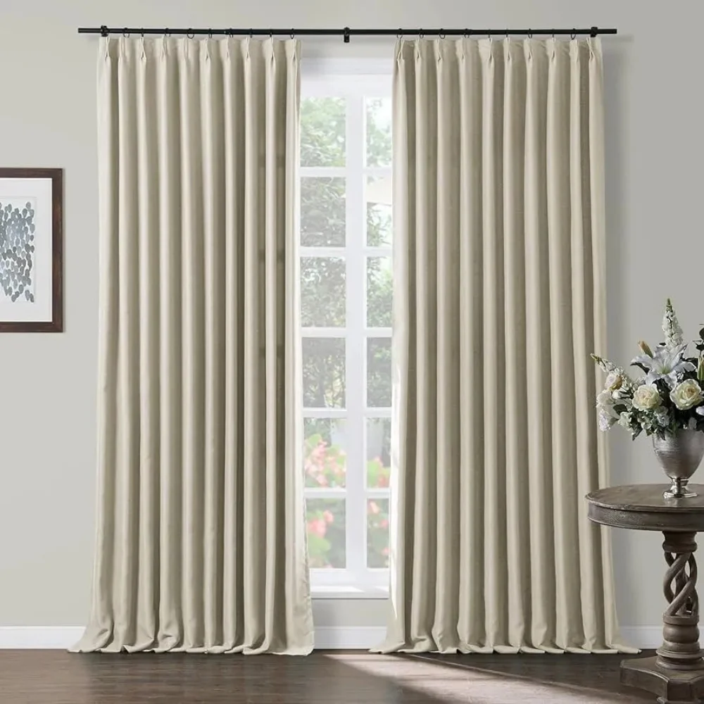 Bedroom pinch pleat curtains project Dubai