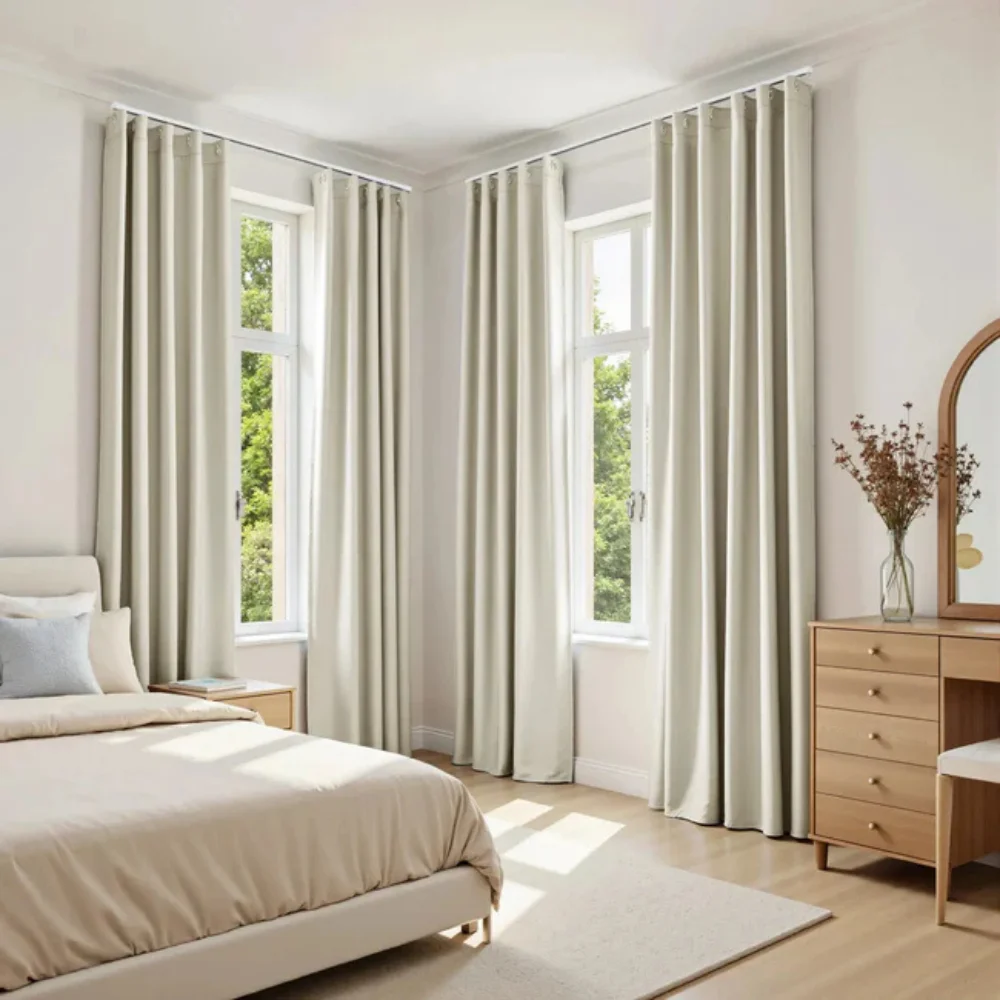 Bedroom sound blocking curtain project Dubai