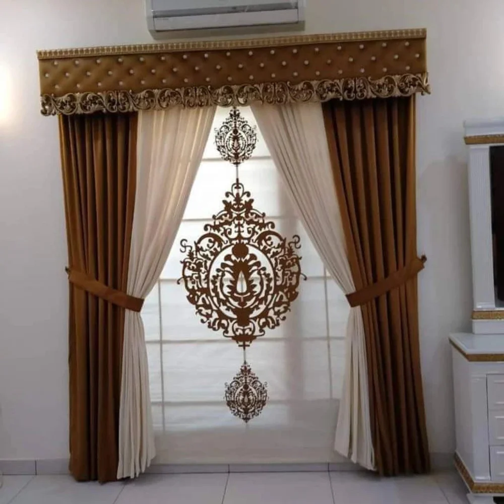 Bedroom velvet curtain project completed Dubai