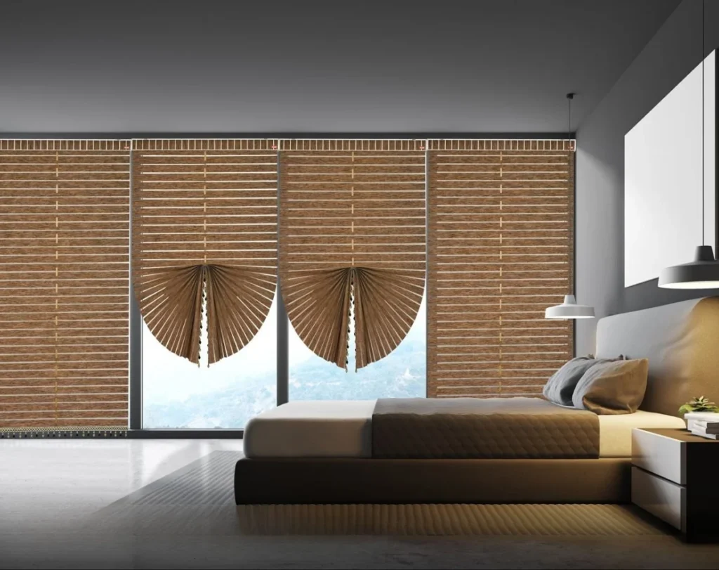 Bedroom Patricia blinds elegant Dubai