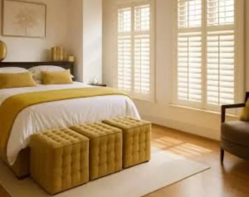 Bedroom shutters blinds elegant Dubai