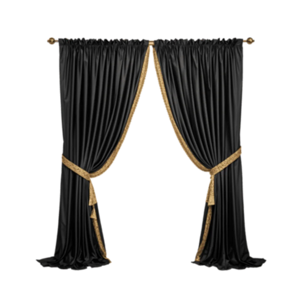 Bespoke bedroom window curtains elegant Dubai