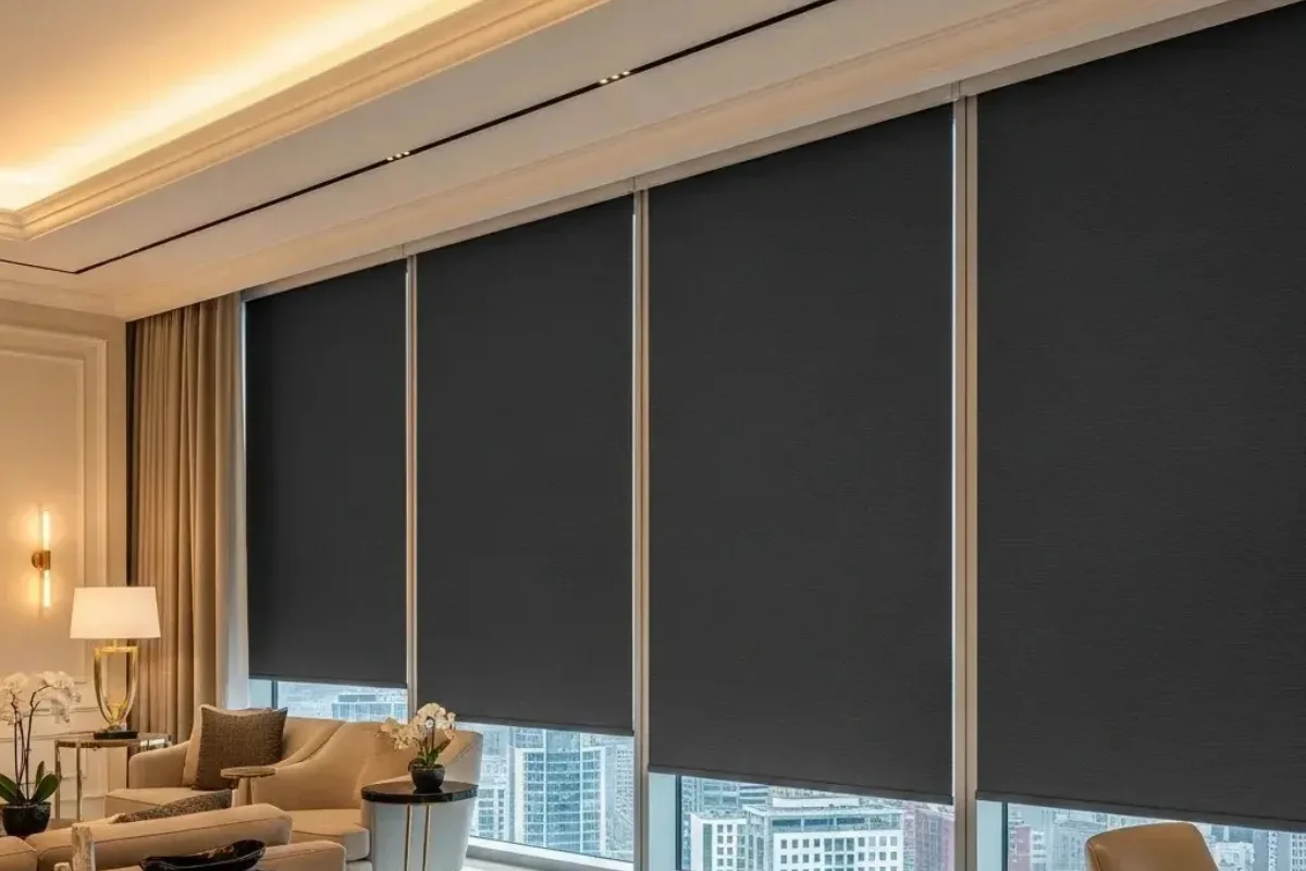 Blackout blinds regulate temperature Dubai