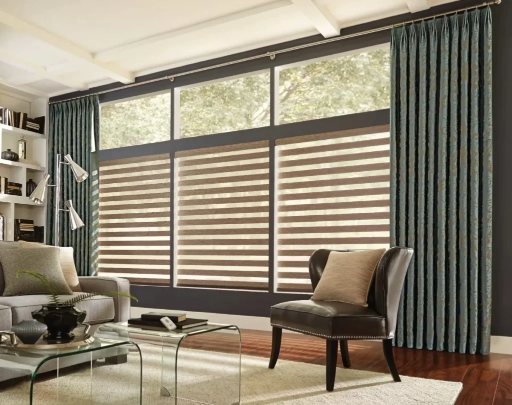 Boutique cafes zebra blinds elegant Dubai