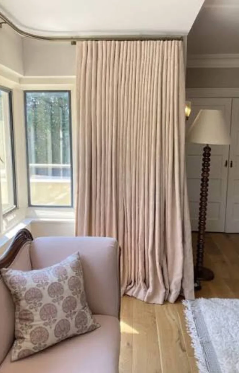 Ceiling mounted curtain track Dubai interior
