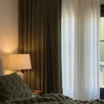 Chenille curtain seven color options available