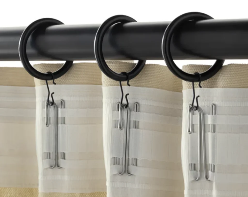 Clip on curtain rings Dubai design