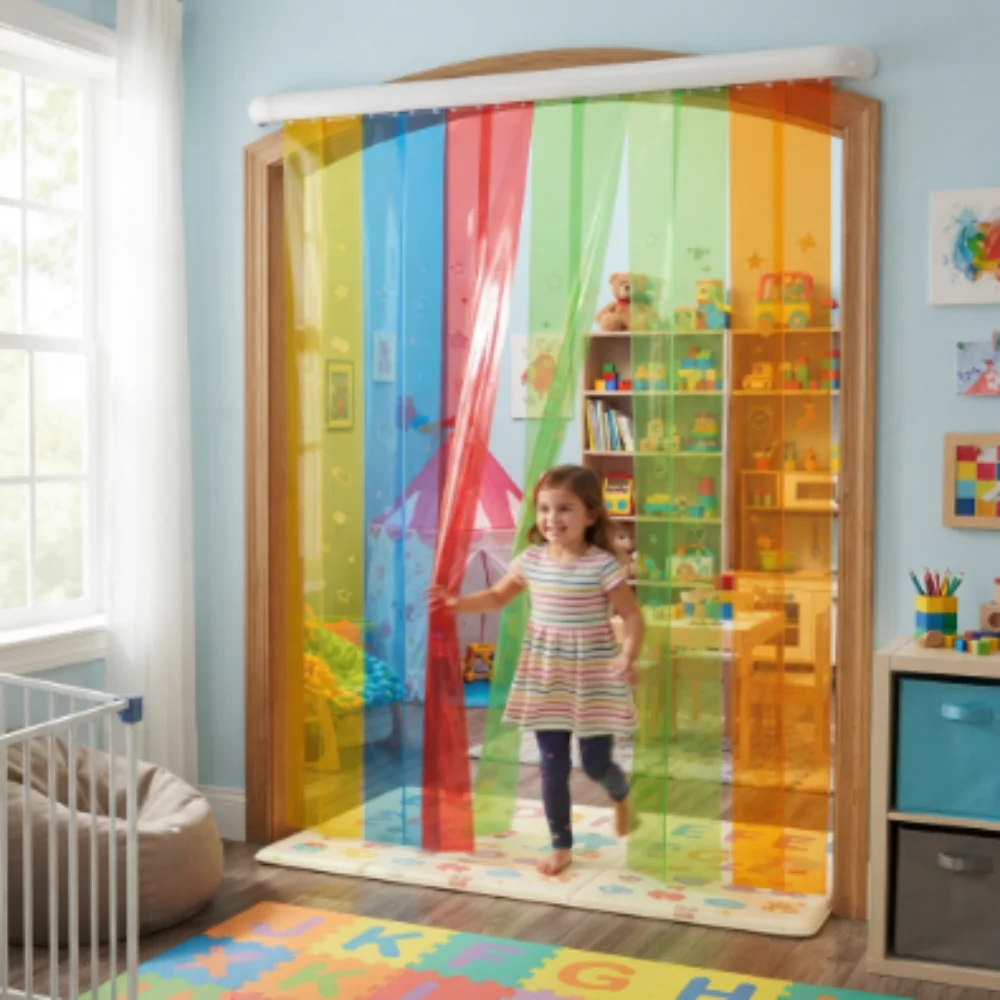 Colorful PVC curtains kids room Dubai
