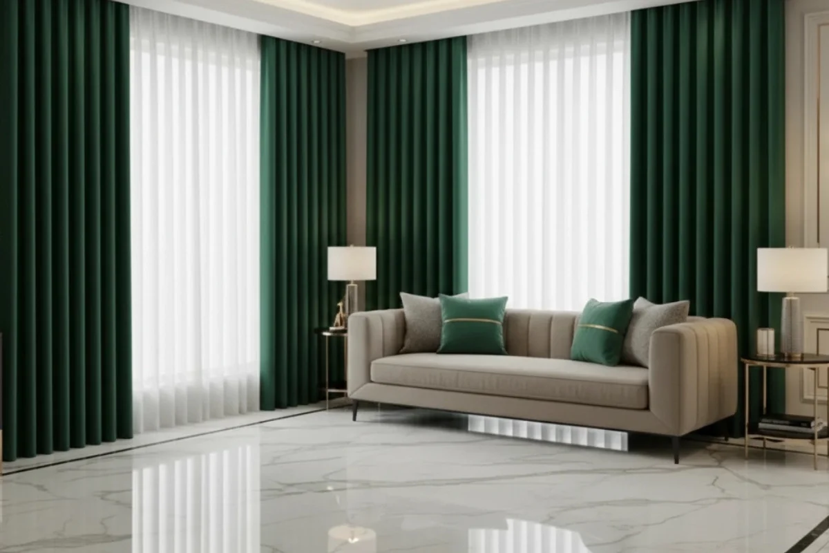 Comfortable soundproof curtains bedroom UAE