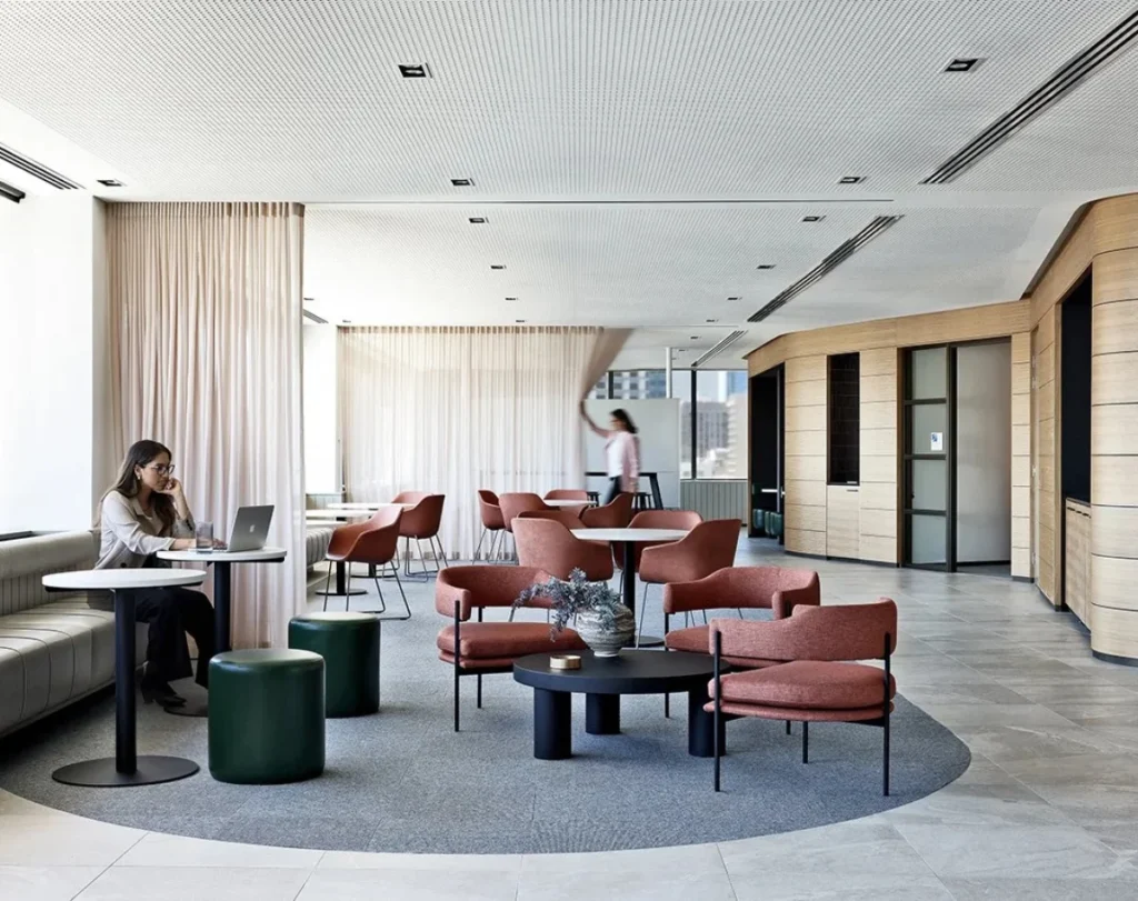 Commercial areas curtains elegant design Dubai