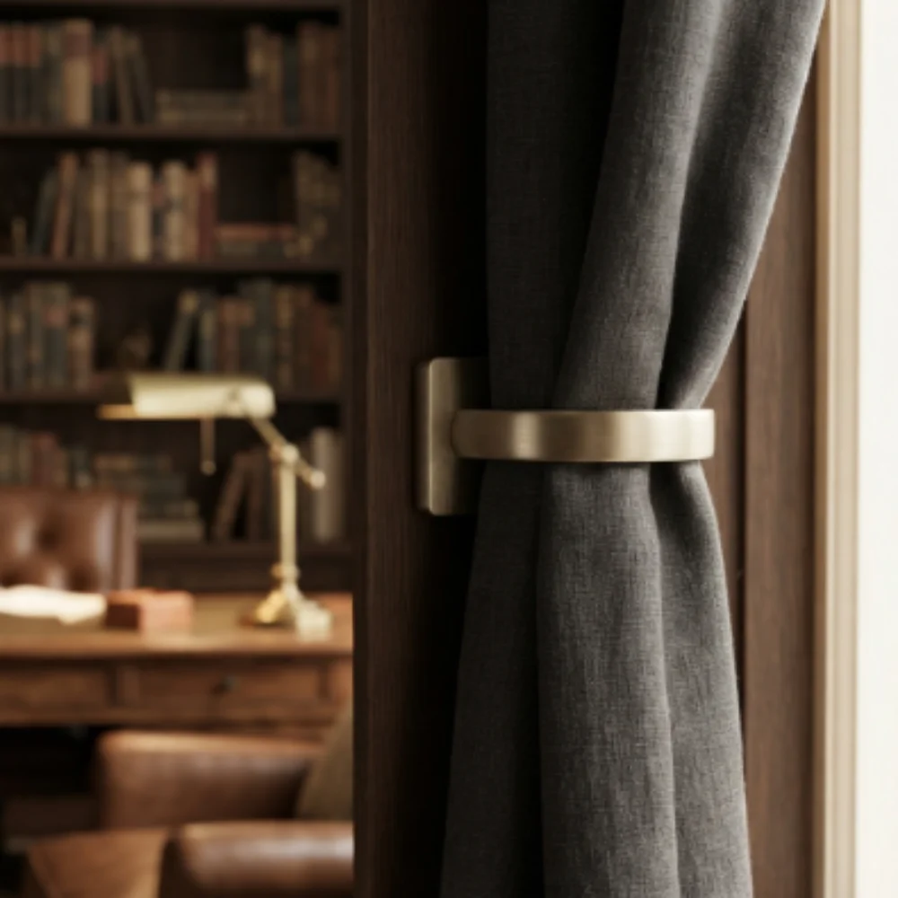 Curtain hooks study room Dubai design