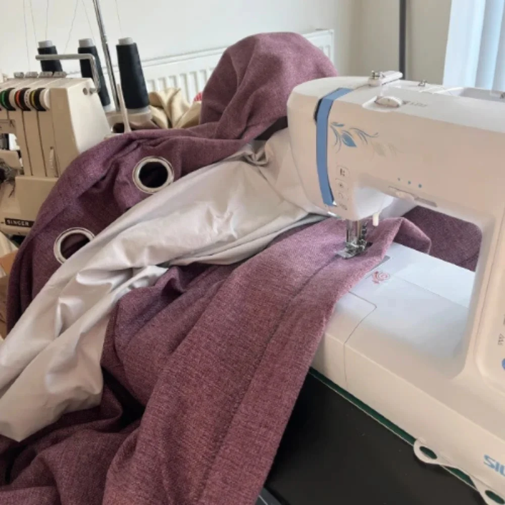 Curtain alteration tailoring maroom fabric Dubai