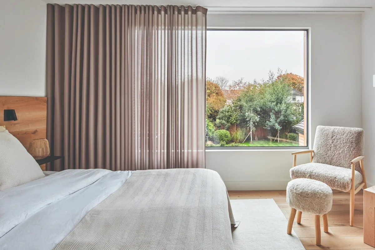Custom bedroom curtains Dubai UAE design