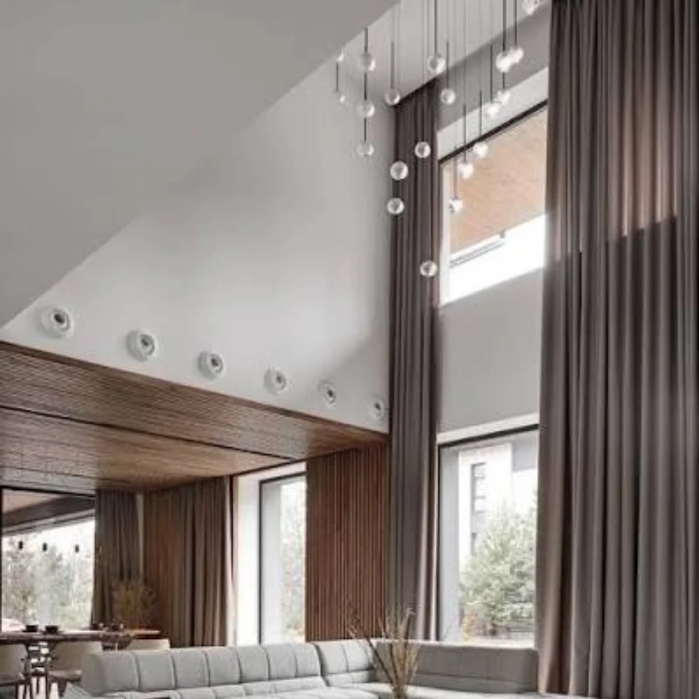 Custom curtain installation project Dubai