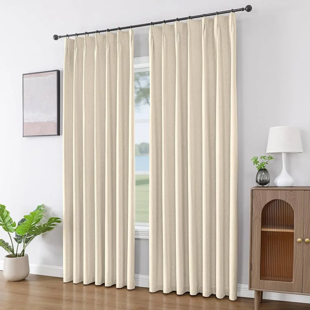 Custom pinch pleat curtains project Dubai