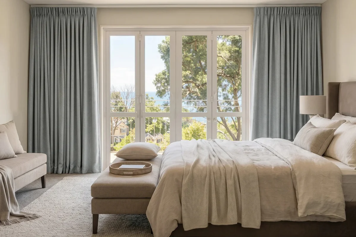 Custom silk curtains design elegant Dubai