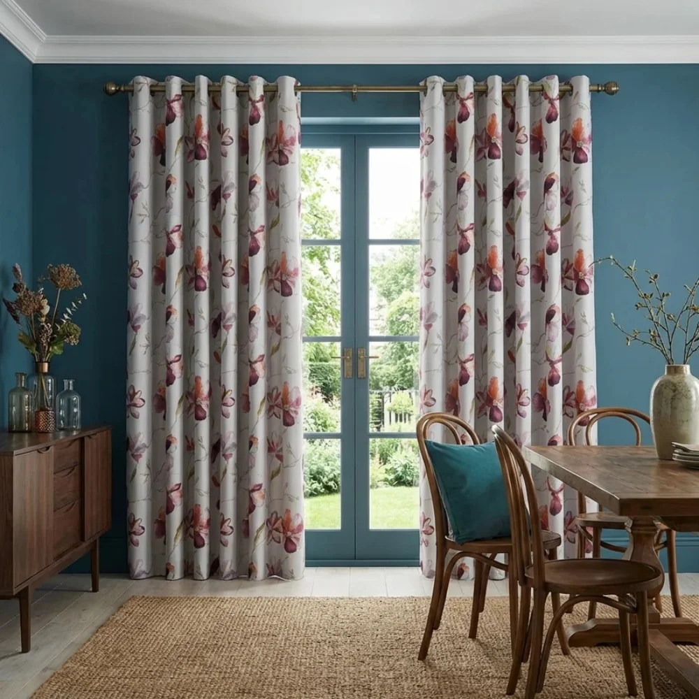 Damask curtains stunning patterned drapes Dubai