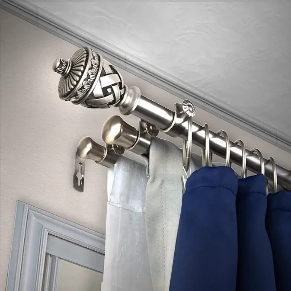 Decorative curtain rods navy blue Dubai