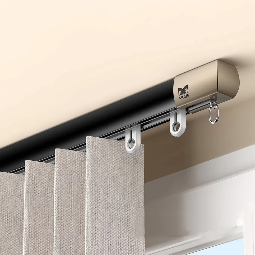 Decorative curtain track black Dubai design