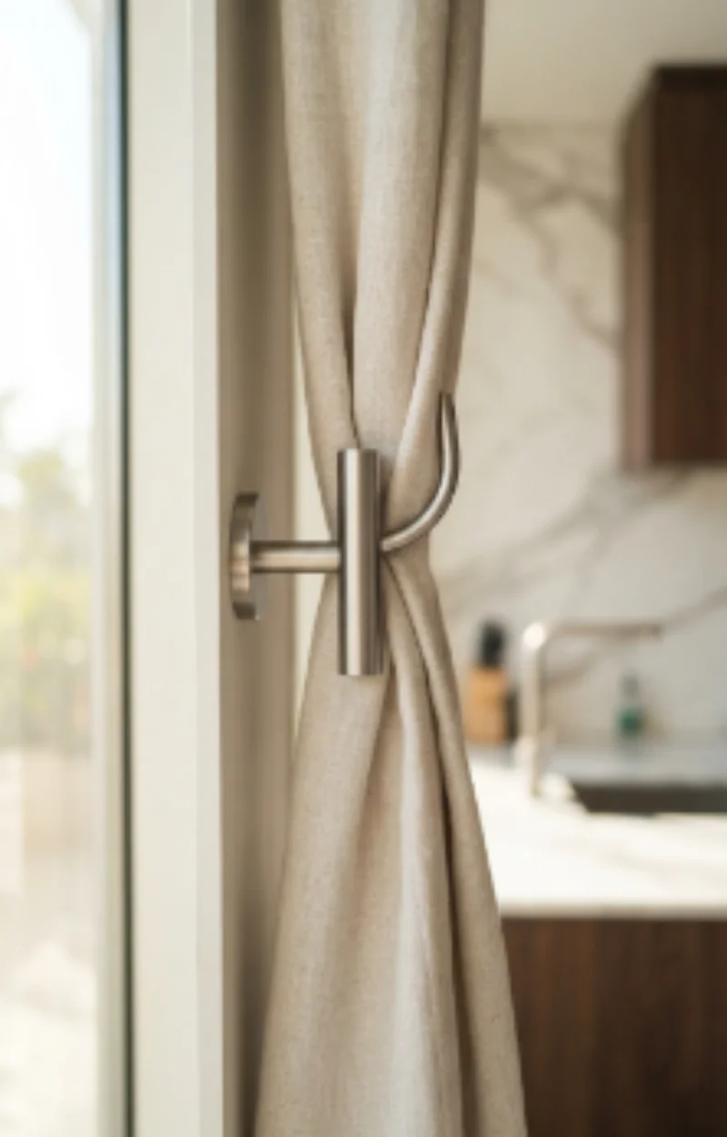 Elegant adjustable curtain hooks window Dubai