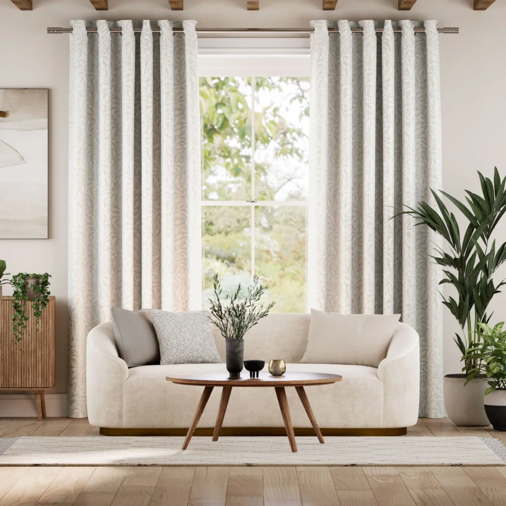 Elegant luxury cream curtains Dubai