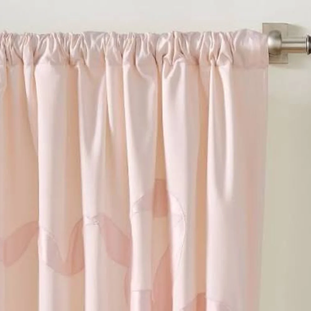 Elegant rod pocket curtains Dubai design